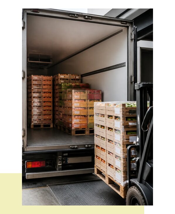 Перевозка сельхозпродукции на паллетах с доставкой в Новосибирск